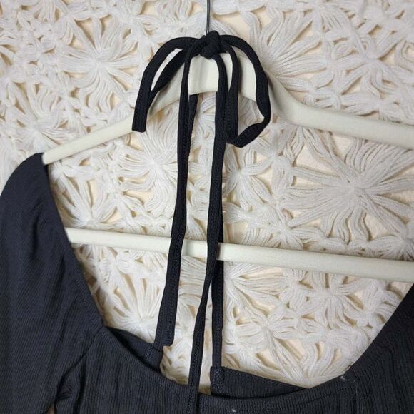 Le Lis Black Drop Shoulder Long Sleeve Dress Size Small - Picture 8 of 15